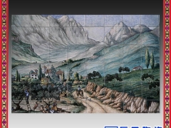 厂家定制 地铁酒楼大堂建筑工程壁画 高温烧大型户外陶瓷壁画图1