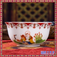 景德镇陶瓷器骨瓷寿碗 定制陶瓷婚庆生日寿宴 答谢回礼赠品
