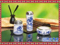 高档办公三件套 茶杯 笔筒 烟灰缸套装 定制礼品送领导图3