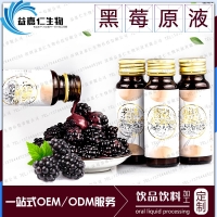黑莓果汁酵素饮品委托加工，承接各类口服饮液OEM贴牌生产厂家