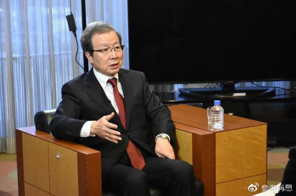 驻日本大使程永华接受日本NHK电视台专访（图片源自中国驻日本大使馆官网）