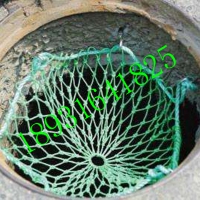 聚乙烯圆形井盖防护网 窖井防坠网 地下污水井盖安全网