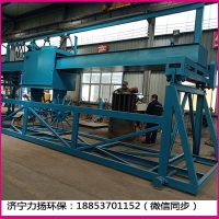 安徽泗县制作猪粪有机肥跨度8米行车翻抛机的主机配置及安装