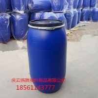 160L塑料桶大口蓝160公斤化工包装桶