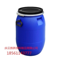 60L塑料桶化工60升铁箍塑料桶