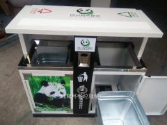 南通环畅金属垃圾桶，户外果皮箱批发代理图3