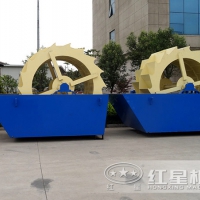 发往安徽亳州的轮斗式洗砂机已经装车ZQ77