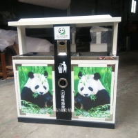 供应巩义市动物园垃圾箱 环保分类垃圾箱定制桶