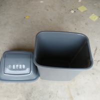 供应 邛崃市机场大厅垃圾桶 塑料垃圾箱果皮箱