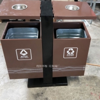 供应昆明市地铁车站垃圾桶 户外钢制垃圾箱果皮箱