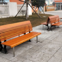 供应城市公园双靠背休闲椅 户外休闲座椅