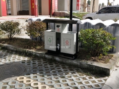HC2204 钢制户外垃圾桶  环卫垃圾桶 户外金属垃圾箱图2