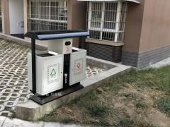 环畅户外垃圾桶 小区垃圾箱 景区垃圾桶实景拍摄效果图图2
