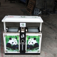 重庆植物园垃圾桶 动物园垃圾箱
