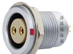 沿溪连接器2芯母插座推拉自锁航空件检测设备仪器仪表汽车接插件图1