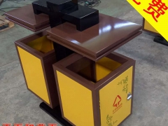 绵阳丰谷果皮箱供应 园林市政垃圾箱生产厂图2