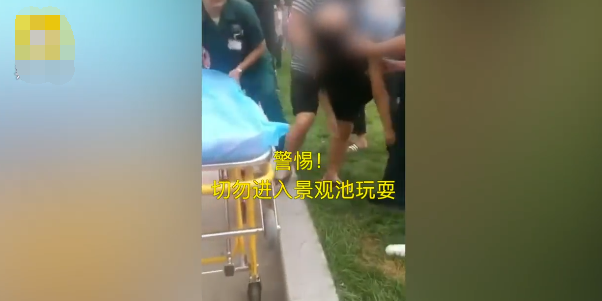 悲剧!女孩进景观池玩,触电倒地身亡