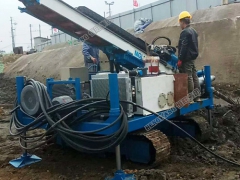 履带式深基坑描固钻机 履带锚固钻机 小型锚固钻机厂图1