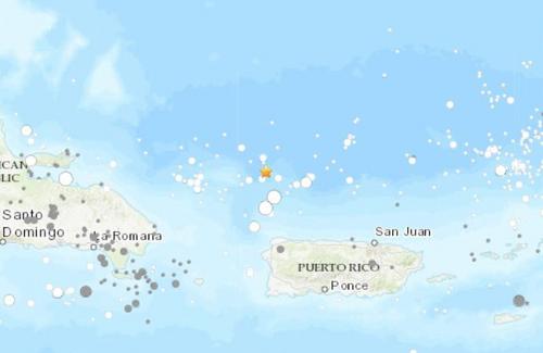 波多黎各西北海域发生6.3级地震震源深度10千米