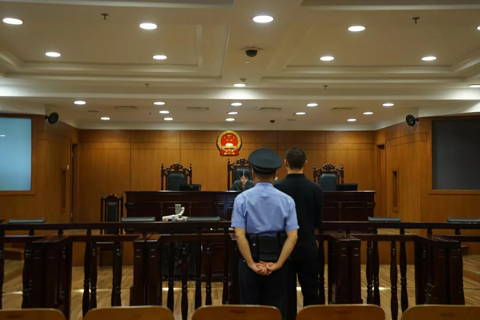 庭审现场。   上海市金山区人民法院 供图