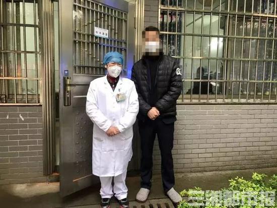 ▲2月6日，谭健[化名]从郴州市第二人民医院治愈出院。