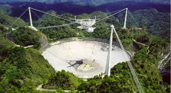  阿雷西伯射电望远镜 图片来源：Arecibo Observatory