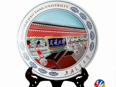 公司可以典礼陶瓷纪念盘批发 陶瓷挂盘加字定做图2