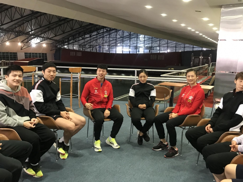 国乒队员决定捐出卡塔尔公开赛全部奖金。图/中国乒协