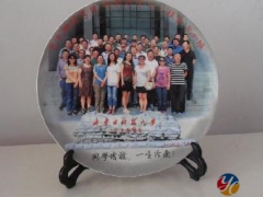 同学聚会陶瓷挂盘40公分厂家报价 陶瓷赏盘加字定做图2