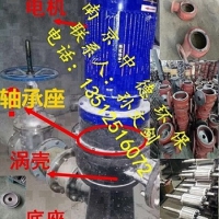 大量供应南京中德WL立式排污泵叶轮、机封、底座、蜗壳等配件