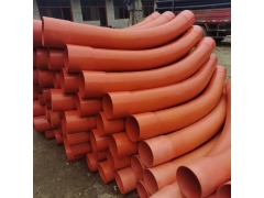 陕西神木市PVC电力管弯头供应 风电装机过轨大弯 135度承插弯头图3