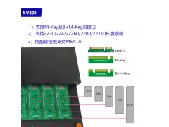 安诺利一拖七高速M.2硬盘拷贝机快可达20GB每分钟NV800图2