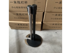 U型折叠一米线 高档移动护栏 铸铁不锈钢隔离带厂家图4