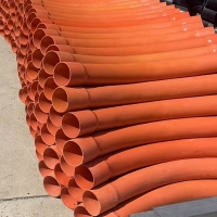 CPVC高压电力管弯头供应  50-200高压电力管大弧弯管